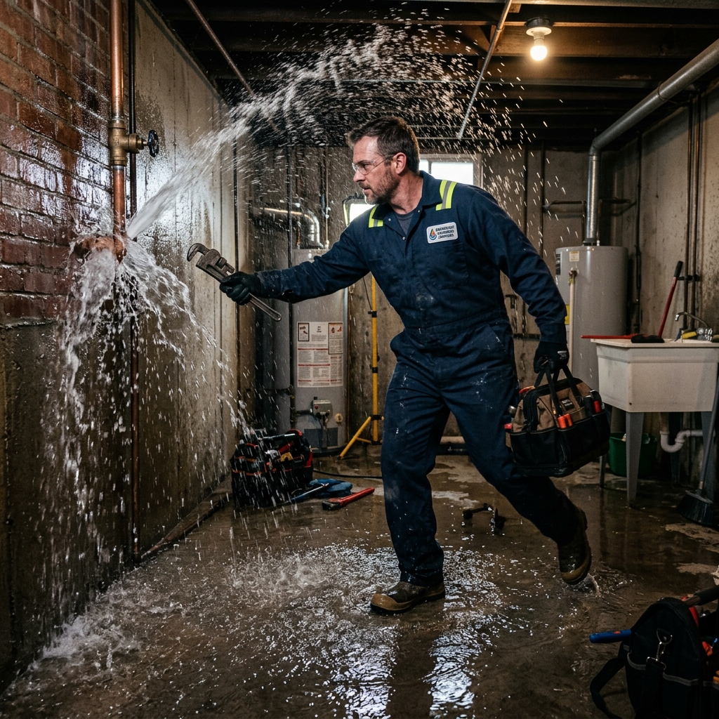 Emergency plumbing service